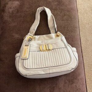 B. Makowsky Beige Leather Bag